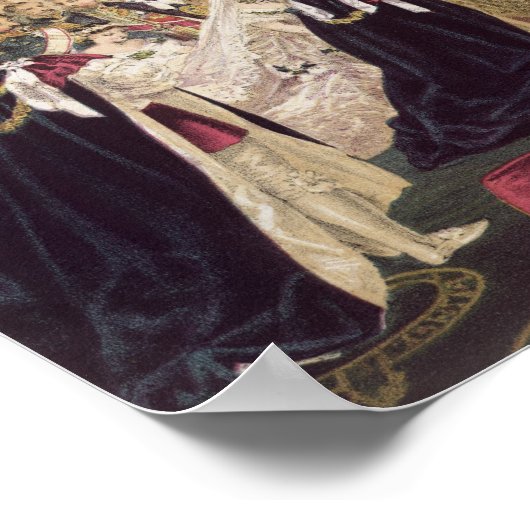 Het huwelijk van Edward VII Poster (Hoek)