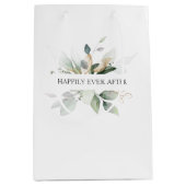 Het huwelijk van Elegant Greenery is gelukkig alti Medium Cadeauzakje (Voorkant)