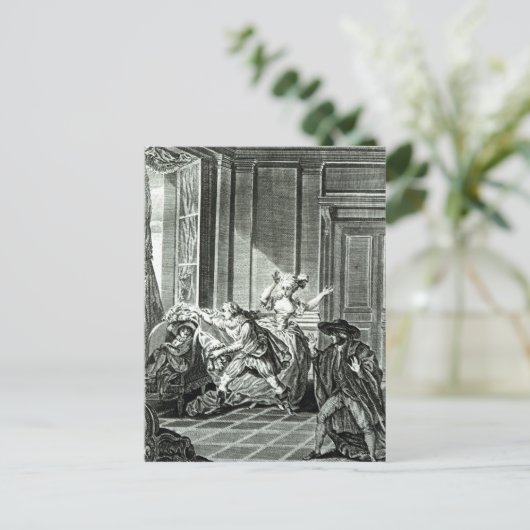 Het huwelijk van Figaro" Briefkaart (Staand voorkant)