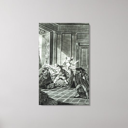 Het huwelijk van Figaro" Canvas Afdruk (Voorkant)