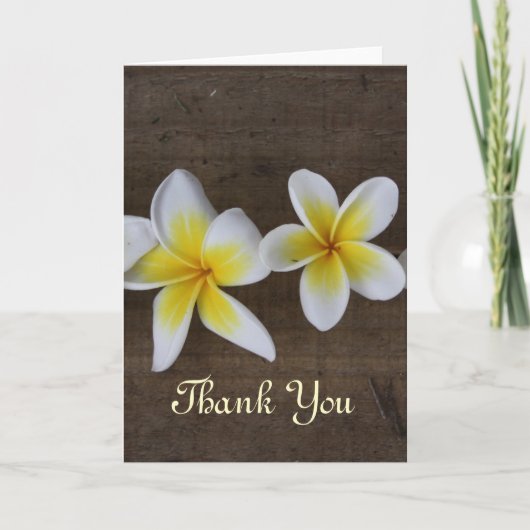 Het Huwelijk van Frangipani dankt u kaarten (Voorkant)