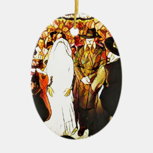 Het Huwelijk van Hassidic Keramisch Ornament