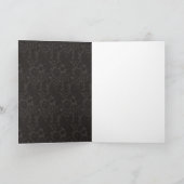 Het Huwelijk van het Art deco van de Jaren '20 van Bedankkaart (Binnen)