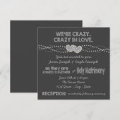 Het Huwelijk van het Bord van twee Harten Kaart (Voorkant / Achterkant)