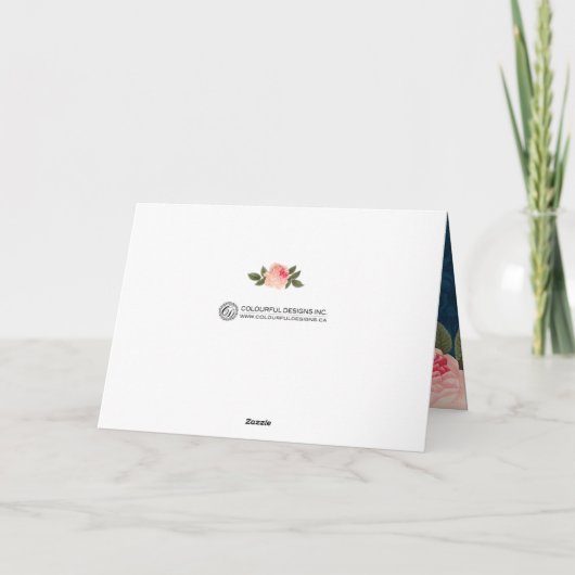 Het Huwelijk van het koraal en van de Marine dankt Bedankkaart (Achterkant)