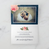 Het Huwelijk van het koraal en van de Marine dankt Bedankkaart (Binnen)