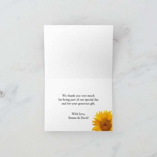 Het Huwelijk van het Land van het Wijnvat van de Bedankkaart (Binnen)