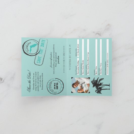 Het Huwelijk van het Paspoort van Florida bewaart Aankondiging (Binnen)