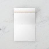 Het Huwelijk van het Strand van de jute dankt u Bedankkaart (Binnen)