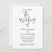 Het huwelijk van  huwelijksuitnodiging kaart (Voorkant)