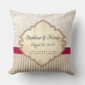 Het huwelijk van Keepasparen personaliseren Kussen (Voorkant)