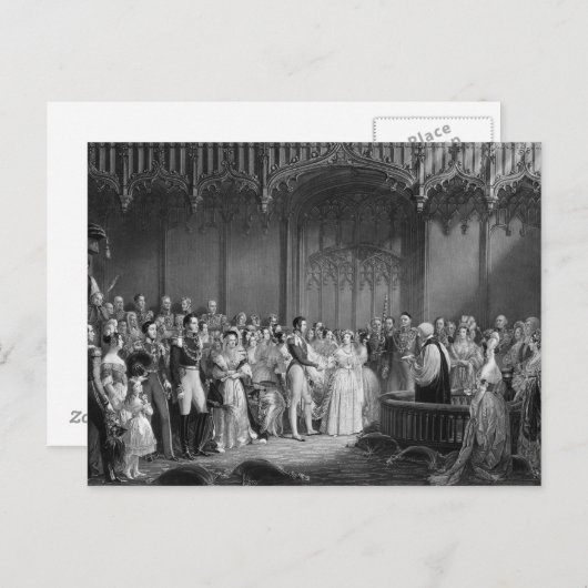 Het huwelijk van Koningin Victoria en Prins Albert Briefkaart (Voorkant / Achterkant)