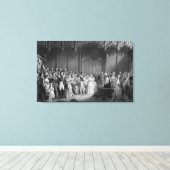 Het huwelijk van Koningin Victoria en Prins Albert Canvas Afdruk (Insitu (Houten vloer))