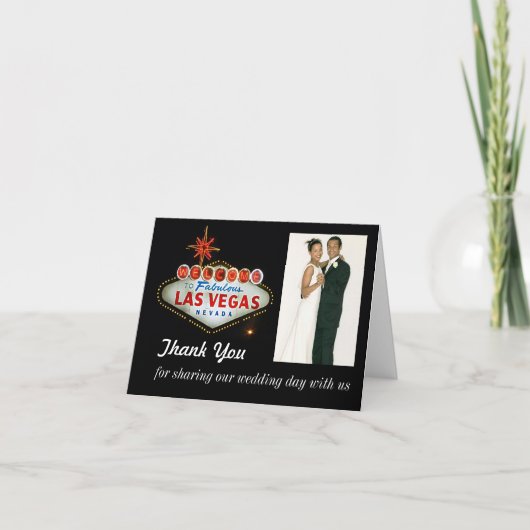Het Huwelijk van Las Vegas dankt u de Kaarten van (Voorkant)