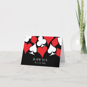 Het Huwelijk van Las Vegas van het lot dankt u Bedankkaart