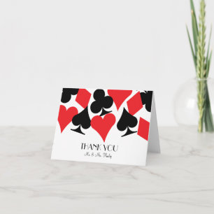 Het Huwelijk van Las Vegas van het lot dankt u Bedankkaart