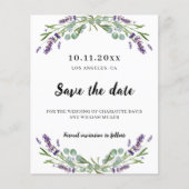 Het huwelijk van Lavender eucalyptus bewaart de da Flyer (Voorkant)