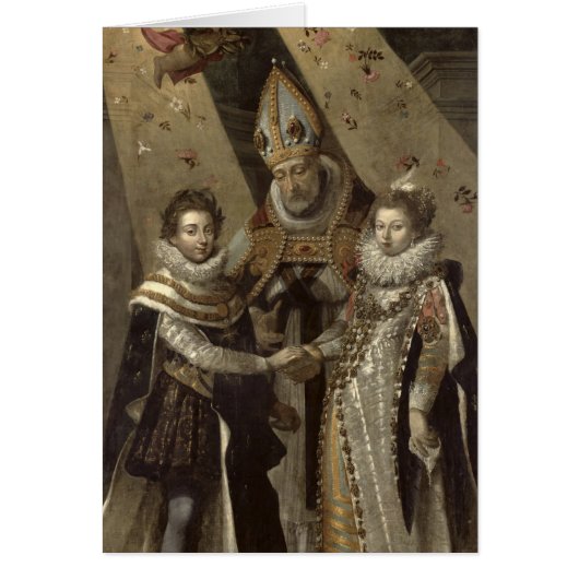Het huwelijk van Louis XIII (Voorkant)