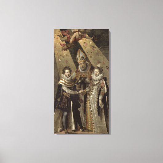 Het huwelijk van Louis XIII Canvas Afdruk (Voorkant)