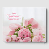 Het huwelijk van, Namen & Datum, Bloemen of ZY Fot Gastenboek (Achterkant)