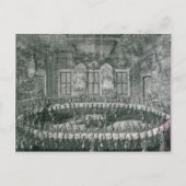 Het huwelijk van Peter I en Catherine in de winter Briefkaart (Voorkant)