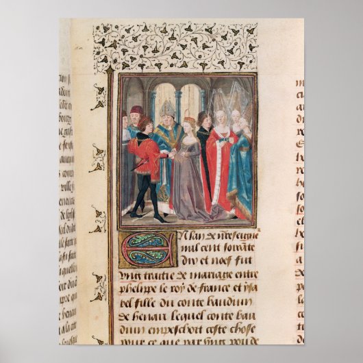 Het huwelijk van Philippe Auguste King in Frankrij Poster (Voorkant)