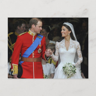Het huwelijk van prins William en Kate Middleton Briefkaart