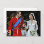 Het huwelijk van prins William en Kate Middleton Briefkaart (Voorkant / Achterkant)
