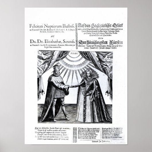 Het huwelijk van prinses Elizabeth Poster (Voorkant)