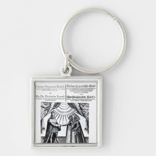 Het huwelijk van prinses Elizabeth Sleutelhanger (Voorkant)