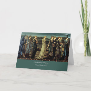 Het huwelijk van psyche, Edward Burne-Jones Kaart