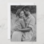 Het huwelijk van Sage Green Foto Elegant Kaart (Achterkant)