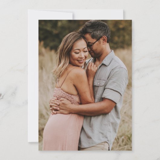 Het huwelijk van Sage Green Modern Typografie Kaart (Achterkant)