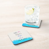 Het Huwelijk van Sandals van het strand dankt u Bier Onderzetter (Rechterzijde)