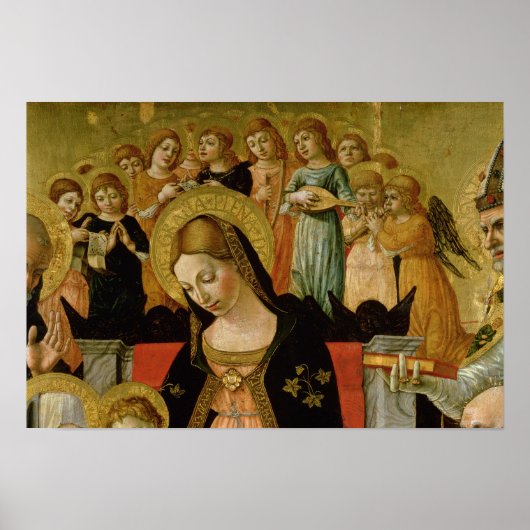 Het huwelijk van Sint-Catherine van Siena Poster (Voorkant)