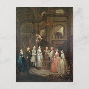 Het huwelijk van Stephen Beckingham en Mary Cox Briefkaart