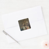 Het huwelijk van Stephen Beckingham en Mary Cox Vierkante Sticker (Envelop)