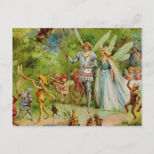 Het huwelijk van Thumbelina Briefkaart