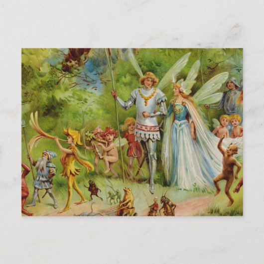 Het huwelijk van Thumbelina Briefkaart (Voorkant)