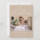 Het huwelijk van twee fotominimalistische Terracot Kaart (Voorkant)