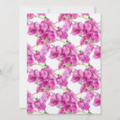 Het huwelijk veranderde in een live stream bougain kaart (Achterkant)