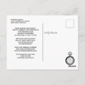 Het huwelijk verandert de Datum Alice in Wonderlan Briefkaart (Achterkant)