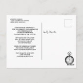 Het huwelijk verandert de Datum Alice in Wonderlan Briefkaart (Achterkant)
