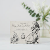 Het huwelijk verandert de Datum Alice in Wonderlan Briefkaart (Staand voorkant)