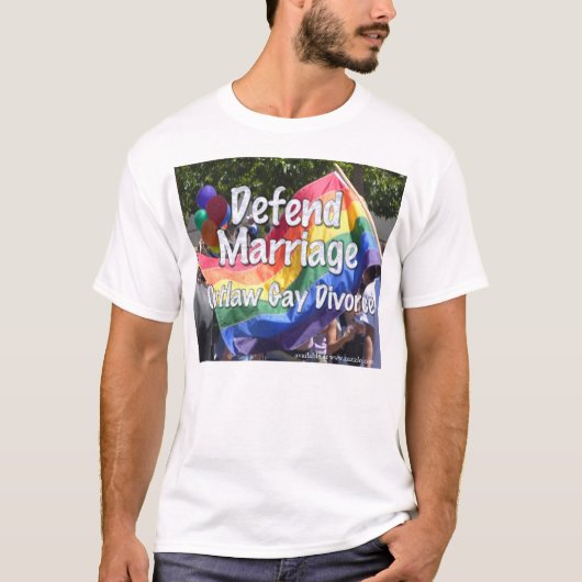 Het huwelijk verdedigen t-shirt (Voorkant)