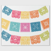 Het huwelijk - Weddenschap Papel Picado Wedding Cadeaupapier (Vlak)