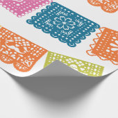 Het huwelijk - Weddenschap Papel Picado Wedding Cadeaupapier (Hoek)