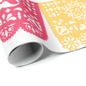 Het huwelijk - Weddenschap Papel Picado Wedding Cadeaupapier (Rol Hoek)