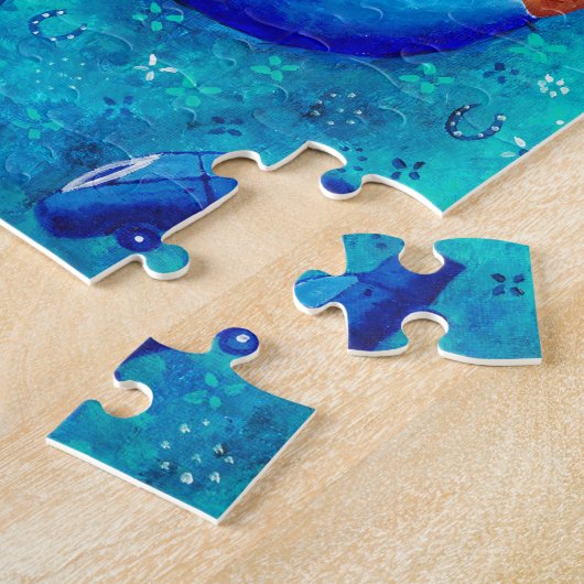 Het Huwelijks Schilderij Hedendaagse Kunst Legpuzzel (Zijkant)