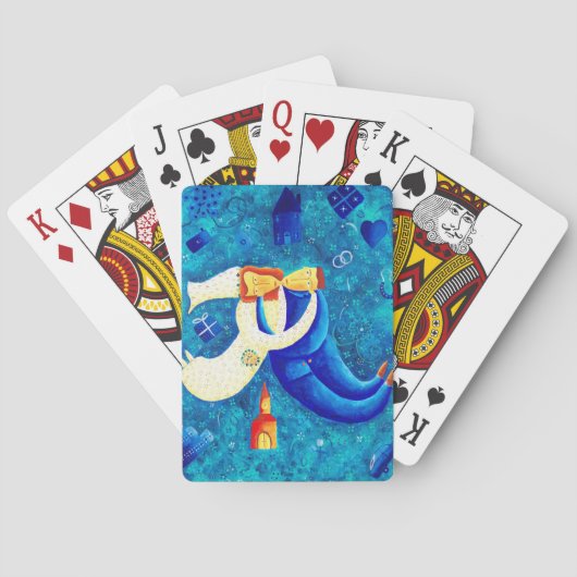 Het Huwelijks Schilderij Hedendaagse Kunst Pokerkaarten (Achterkant)